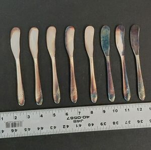 Oneida Community Tudor Plate, Silver Butter Spreaders